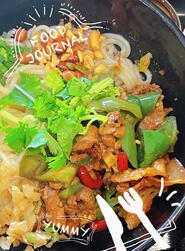 湖南省の汁なしビーフン